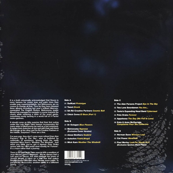 Late Night Tales Metronomy 2LP 180 Gram Audiophile Vinyl Limited