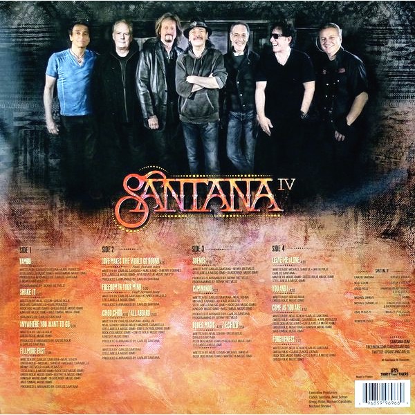 Santana Santana IV 2LP 180 Gram Vinyl Embossed Gatefold Cover ...