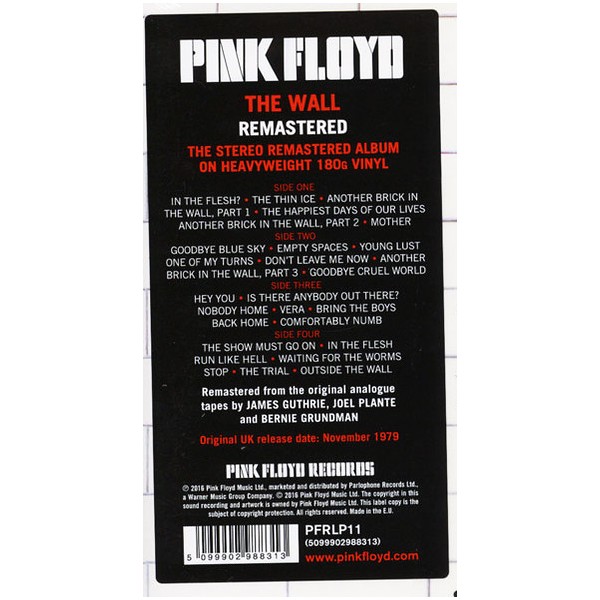 Pink Floyd Soundtrack From The Film More LP 180g Vinyl Remastered Warner  Bernie Grundman 2016 EU - Vinyl Gourmet